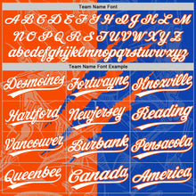 Загрузить изображение в средство просмотра галереи, Custom Graffiti Pattern White Thunder Blue-Orange 3D Scratch Two-Button Unisex Softball Jersey
