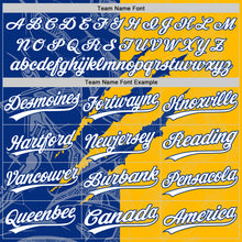 Загрузить изображение в средство просмотра галереи, Custom Graffiti Pattern White Gold-Royal 3D Scratch Two-Button Unisex Softball Jersey
