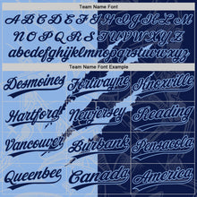 Загрузить изображение в средство просмотра галереи, Custom Graffiti Pattern Navy-Light Blue 3D Scratch Two-Button Unisex Softball Jersey
