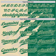 Загрузить изображение в средство просмотра галереи, Custom Graffiti Pattern Kelly Green-Cream 3D Scratch Two-Button Unisex Softball Jersey
