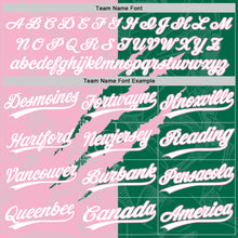 Загрузить изображение в средство просмотра галереи, Custom Graffiti Pattern White Kelly Green-Light Pink 3D Scratch Two-Button Unisex Softball Jersey
