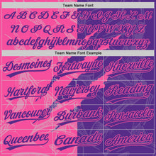 Загрузить изображение в средство просмотра галереи, Custom Graffiti Pattern Purple-Pink 3D Scratch Two-Button Unisex Softball Jersey
