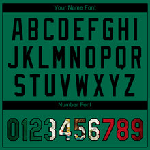 Charger l'image dans la galerie, Custom Kelly Green Vintage Mexican Flag Red-Black Mexico Two-Button Unisex Softball Jersey
