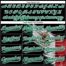 Charger l'image dans la galerie, Custom Black Kelly Green Red-White The Abstract Wing With Mexican Flag Two-Button Unisex Softball Jersey
