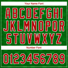 Charger l'image dans la galerie, Custom Kelly Green Red-White Mexico Two-Button Unisex Softball Jersey
