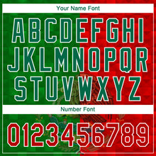 Charger l'image dans la galerie, Custom Red Kelly Green-White Mexico Two-Button Unisex Softball Jersey
