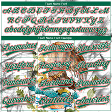 Charger l'image dans la galerie, Custom White Kelly Green-Red Mexico Two-Button Unisex Softball Jersey
