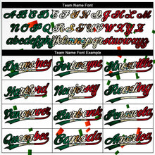 Загрузить изображение в средство просмотра галереи, Custom White Vintage Mexican Flag Red-Black Mexico Two-Button Unisex Softball Jersey
