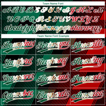 Загрузить изображение в средство просмотра галереи, Custom Black Vintage Mexican Flag Kelly Green Red-White Mexico Two-Button Unisex Softball Jersey
