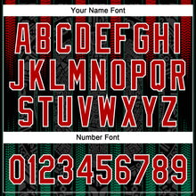 Загрузить изображение в средство просмотра галереи, Custom Black Kelly Green Red-White Mexico Two-Button Unisex Softball Jersey
