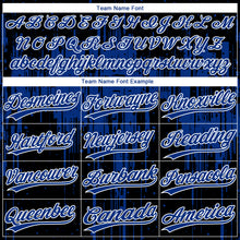 Загрузить изображение в средство просмотра галереи, Custom Black Royal-White Dripping Splatter Paint Two-Button Unisex Softball Jersey
