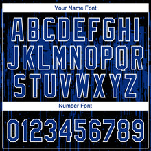 Загрузить изображение в средство просмотра галереи, Custom Black Royal-White Dripping Splatter Paint Two-Button Unisex Softball Jersey
