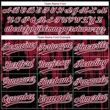 Загрузить изображение в средство просмотра галереи, Custom Black Crimson-White Dripping Splatter Paint Two-Button Unisex Softball Jersey
