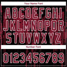 Загрузить изображение в средство просмотра галереи, Custom Black Crimson-White Dripping Splatter Paint Two-Button Unisex Softball Jersey
