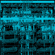 Загрузить изображение в средство просмотра галереи, Custom Black Lakes Blue Dripping Splatter Paint Two-Button Unisex Softball Jersey
