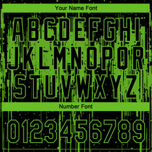 Загрузить изображение в средство просмотра галереи, Custom Black Aurora Green Dripping Splatter Paint Two-Button Unisex Softball Jersey
