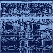 Загрузить изображение в средство просмотра галереи, Custom Navy Light Blue Dripping Splatter Paint Two-Button Unisex Softball Jersey
