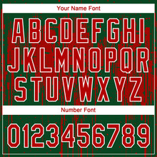 Загрузить изображение в средство просмотра галереи, Custom Green Red-White Dripping Splatter Paint Two-Button Unisex Softball Jersey
