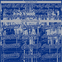 Load image into Gallery viewer, Custom Royal Gray Dripping Splatter Paint Two-Button Unisex Softball Jersey
