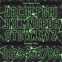 Laden Sie das Bild in den Galerie-Viewer, Custom Black Pea Green 3D Pattern Design Abstract Network Two-Button Unisex Softball Jersey
