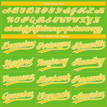 Charger l'image dans la galerie, Custom Aurora Green Yellow-White Gradient Style Twinkle Star Two-Button Unisex Softball Jersey
