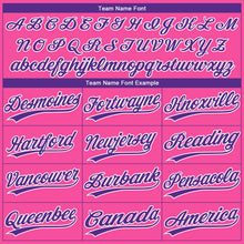 Загрузить изображение в средство просмотра галереи, Custom Pink Purple-White Gradient Style Twinkle Star Two-Button Unisex Softball Jersey
