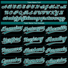 Загрузить изображение в средство просмотра галереи, Custom Black Teal-White Gradient Style Twinkle Star Two-Button Unisex Softball Jersey
