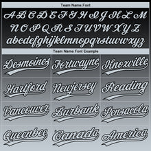 Загрузить изображение в средство просмотра галереи, Custom Black Silver Gradient Style Twinkle Star Two-Button Unisex Softball Jersey
