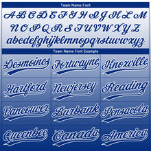 Laden Sie das Bild in den Galerie-Viewer, Custom White Royal Gradient Style Twinkle Star Two-Button Unisex Softball Jersey
