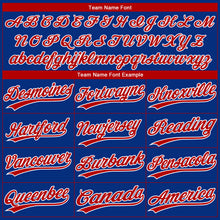 Laden Sie das Bild in den Galerie-Viewer, Custom Royal Red-White Gradient Style Twinkle Star Two-Button Unisex Softball Jersey
