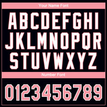 Laden Sie das Bild in den Galerie-Viewer, Custom Black Medium Pink-White Gradient Style Twinkle Star Two-Button Unisex Softball Jersey
