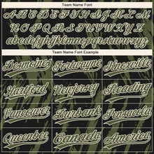 Charger l'image dans la galerie, Custom Black Olive-Cream Splatter Torn Sharp Brush Stroke Two-Button Unisex Softball Jersey
