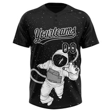 Загрузить изображение в средство просмотра галереи, Custom Black White Astronaut 3D Pattern Design Two-Button Unisex Softball Jersey
