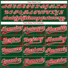Laden Sie das Bild in den Galerie-Viewer, Custom Green Red Kelly Green-White Abstract Shattered Paint Splatter Two-Button Unisex Softball Jersey
