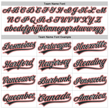 Load image into Gallery viewer, Custom White Black-Red Raglan Sleeves Stripes Two-Button Unisex Softball Jersey

