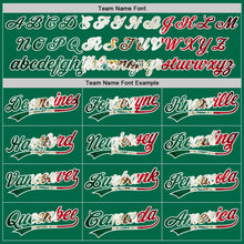 Load image into Gallery viewer, Custom Kelly Green Vintage Mexican Flag White-Red Raglan Sleeves Stripes Two-Button Unisex Softball Jersey

