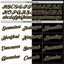 Загрузить изображение в средство просмотра галереи, Custom Black White-Vegas Gold Split Fashion Performance T-Shirt
