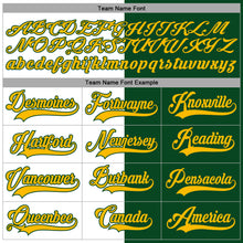 Load image into Gallery viewer, Custom Green Gold-White Split Fashion Hockey Lace Neck Jersey
