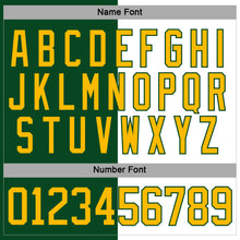 Load image into Gallery viewer, Custom Green Gold-White Split Fashion Hockey Lace Neck Jersey
