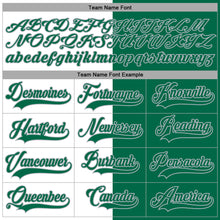 Load image into Gallery viewer, Custom Kelly Green Gray-White Split Fashion Hockey Lace Neck Jersey
