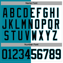 Load image into Gallery viewer, Custom Teal Black-White Split Fashion Hockey Lace Neck Jersey
