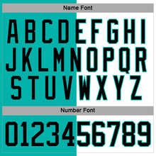 Load image into Gallery viewer, Custom Aqua Black-White Split Fashion Hockey Lace Neck Jersey
