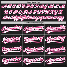 Загрузить изображение в средство просмотра галереи, Custom Black Whte-Pink Split Ripped Pattern Baseball Pullover Sweatshirt Hoodie
