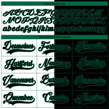 Laden Sie das Bild in den Galerie-Viewer, Custom Black Kelly Green-White Split Fashion Hockey Lace Neck Jersey
