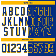 Загрузить изображение в средство просмотра галереи, Custom Royal Gold-White Split Fashion Hockey Lace Neck Jersey
