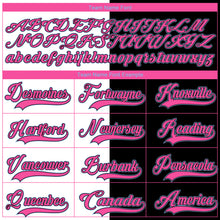 Загрузить изображение в средство просмотра галереи, Custom Black Light Blue Pink-White Split Fashion Hockey Lace Neck Jersey
