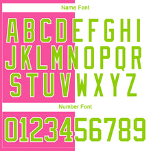 Charger l'image dans la galerie, Custom White Neon Green-Pink Split Fashion Hockey Lace Neck Jersey

