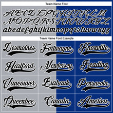 Загрузить изображение в средство просмотра галереи, Custom Royal Black Gray-White Split Fashion Hockey Lace Neck Jersey
