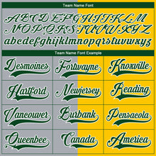 Charger l'image dans la galerie, Custom Yellow Green Gray-White Split Fashion Hockey Lace Neck Jersey
