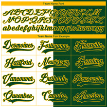 Загрузить изображение в средство просмотра галереи, Custom Green Gold-White Split Fashion Hockey Lace Neck Jersey
